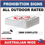 PROHIBITION SIGN - PS033 - FLAMMABLE MATERIALS